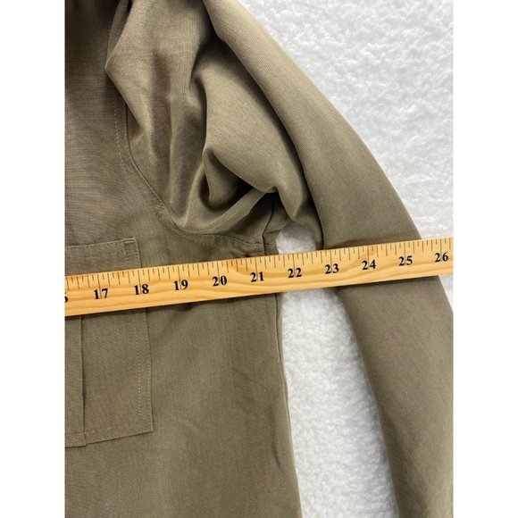 Sigrid Olsen Womens Button Front Shirt Green Long Sleeve Collared Pockets L - Picture 6 of 8